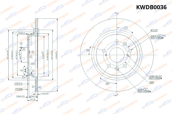 диск тормозной korwin задний kwdb0036 оптом от производителя по низким ценам