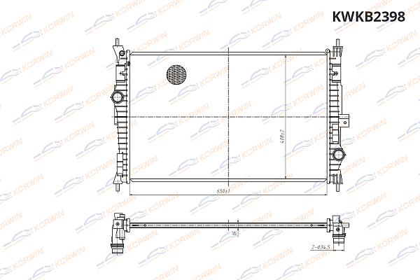 радиатор охлаждения korwin kwkb2398 оптом от производителя по низким ценам
