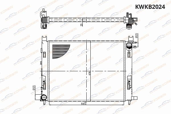радиаторы охлаждения двигателя korwin kwkb2024 оптом от производителя по низким ценам