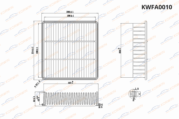 фильтр воздушный korwin kwfa0010 оптом от производителя по низким ценам