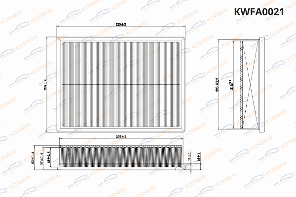 фильтр воздушный korwin kwfa0021 оптом от производителя по низким ценам