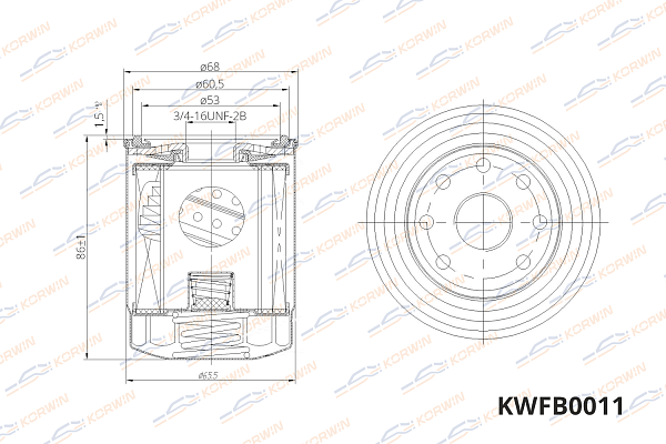 фильтр масляный korwin kwfb0011 оптом от производителя по низким ценам