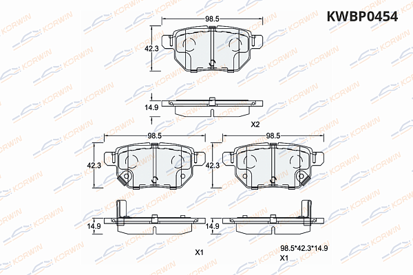 колодки тормозные дисковые korwin kwbp0454 оптом от производителя по низким ценам