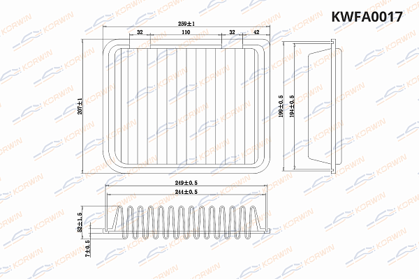фильтр воздушный korwin kwfa0017 оптом от производителя по низким ценам