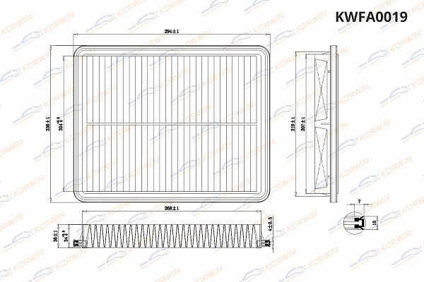 фильтр воздушный korwin kwfa0019 оптом от производителя по низким ценам