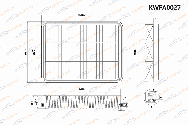 фильтр воздушный korwin kwfa0027 оптом от производителя по низким ценам