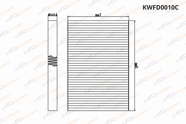 фильтр салонный угольный korwin kwfd0010c оптом от производителя по низким ценам