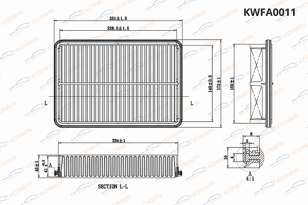 фильтр воздушный korwin kwfa0011 оптом от производителя по низким ценам