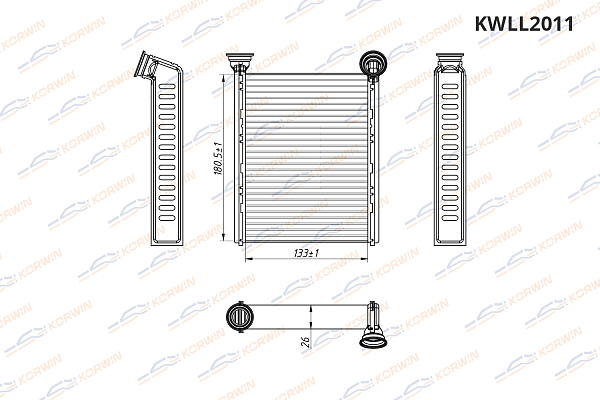 радиатор отопителя korwin kwll2011 оптом от производителя по низким ценам