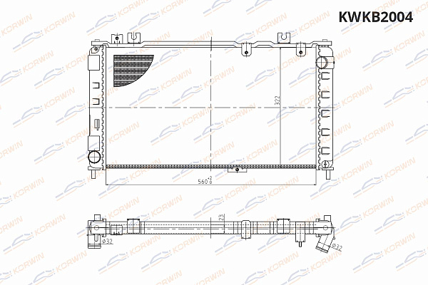радиаторы охлаждения двигателя korwin kwkb2004 оптом от производителя по низким ценам