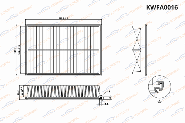 фильтр воздушный korwin kwfa0016 оптом от производителя по низким ценам