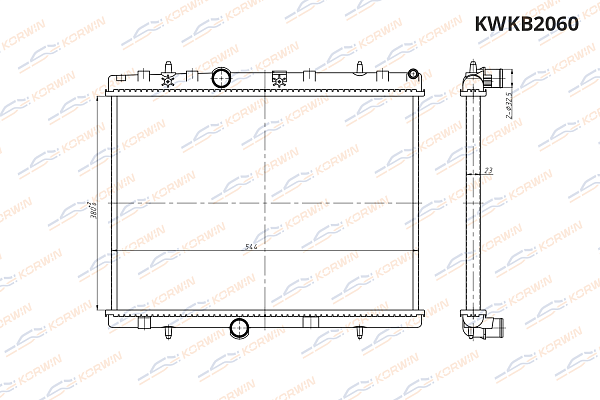 радиатор охлаждения korwin kwkb2060 оптом от производителя по низким ценам