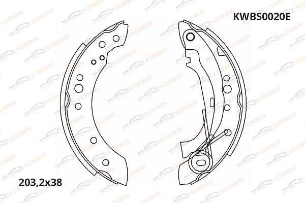 колодки тормозные барабанные korwin ecoline kwbs0020e оптом от производителя по низким ценам