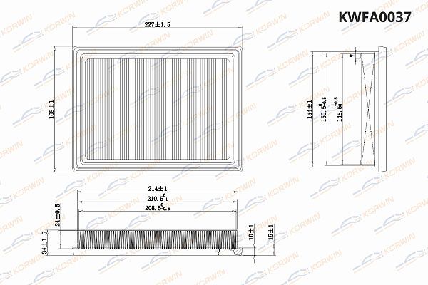фильтр воздушный korwin kwfa0037 оптом от производителя по низким ценам