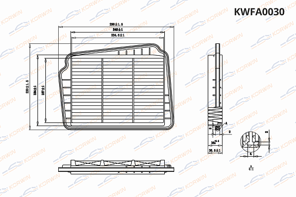 фильтр воздушный korwin kwfa0030 оптом от производителя по низким ценам