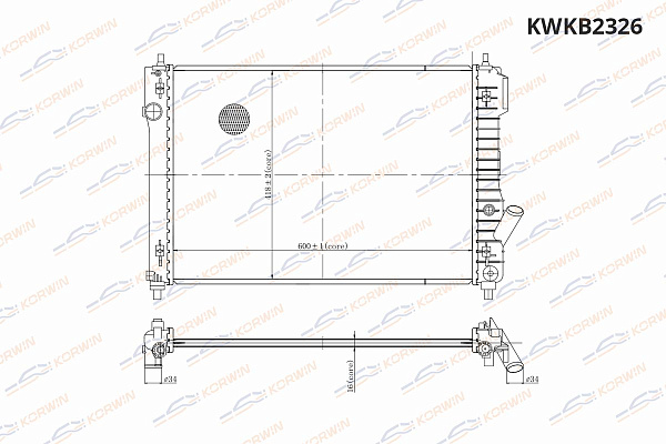 радиаторы охлаждения двигателя korwin kwkb2326 оптом от производителя по низким ценам