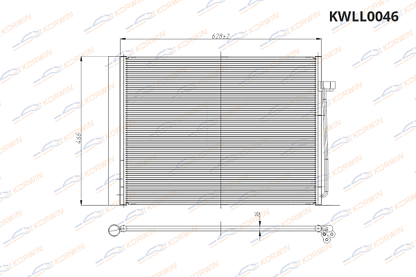 радиатор кондиционера korwin kwll0046 оптом от производителя по низким ценам