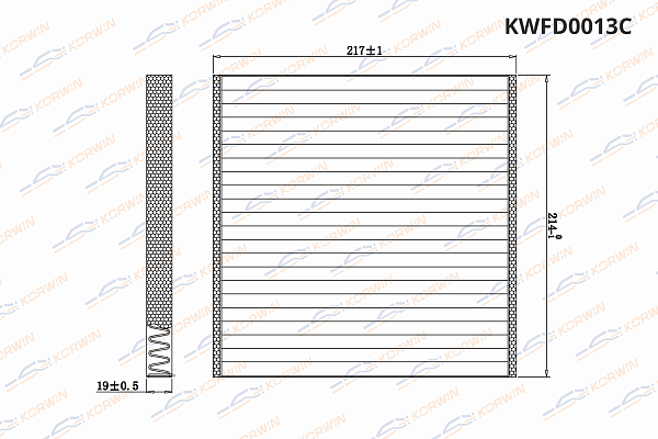 фильтр салонный угольный korwin kwfd0013c оптом от производителя по низким ценам