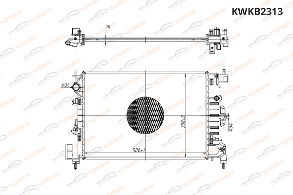 радиатор охлаждения двигателя korwin kwkb2313 оптом от производителя по низким ценам