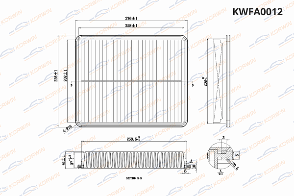 фильтр воздушный korwin kwfa0012 оптом от производителя по низким ценам