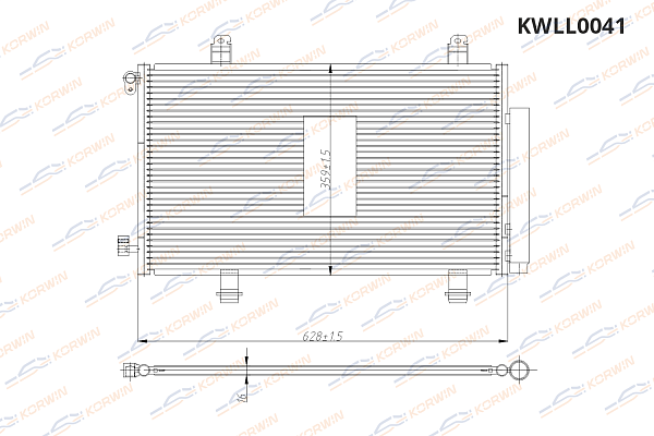 радиатор кондиционера korwin kwll0041 оптом от производителя по низким ценам