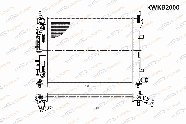 радиаторы охлаждения двигателя korwin kwkb2000 оптом от производителя по низким ценам