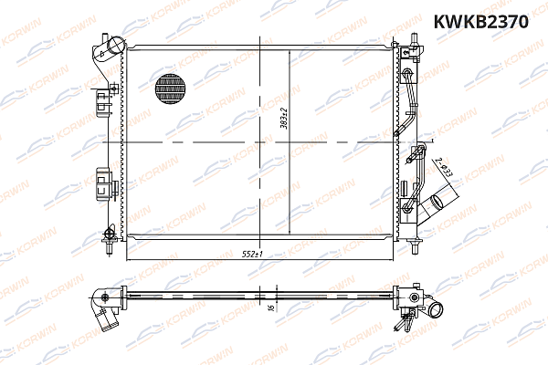 радиатор охлаждения korwin kwkb2370 оптом от производителя по низким ценам