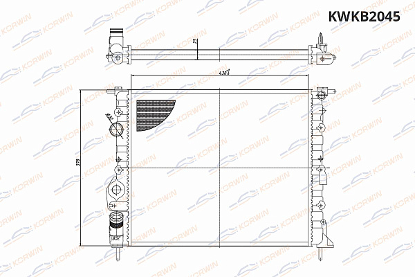 радиаторы охлаждения двигателя korwin kwkb2045 оптом от производителя по низким ценам