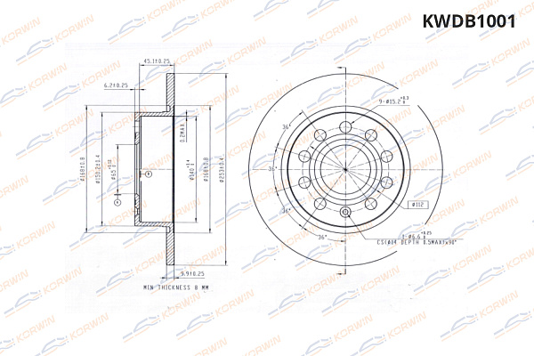 диск тормозной задний kwdb1001 оптом от производителя по низким ценам