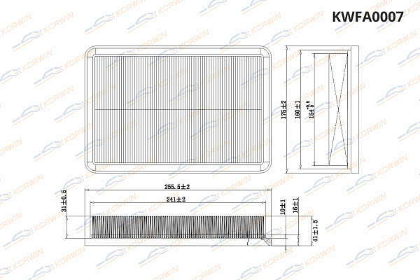 фильтр воздушный korwin kwfa0007 оптом от производителя по низким ценам