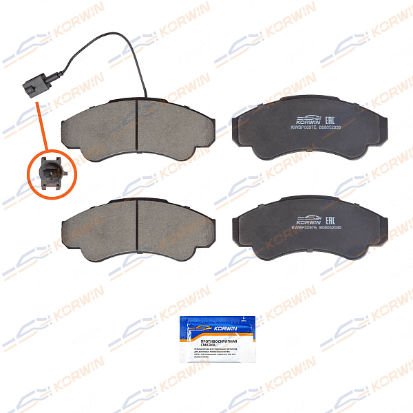 колодки тормозные дисковые korwin ecoline kwbp0097e оптом от производителя по низким ценам