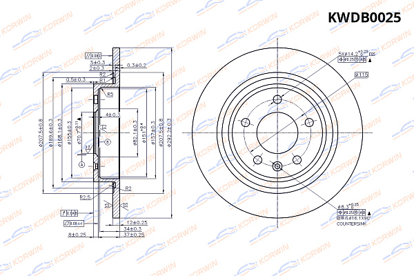 диск тормозной korwin задний kwdb0025 оптом от производителя по низким ценам