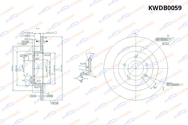 диск тормозной korwin задний kwdb0059 оптом от производителя по низким ценам
