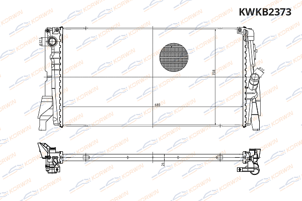 радиатор охлаждения korwin kwkb2373 оптом от производителя по низким ценам