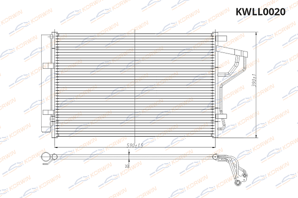 радиатор кондиционера korwin kwll0020 оптом от производителя по низким ценам