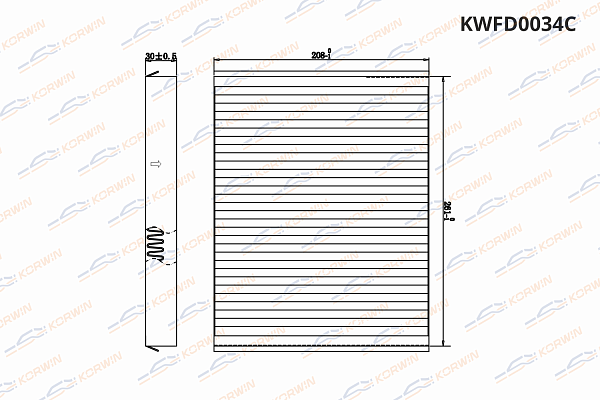 фильтр салонный угольный korwin kwfd0034c оптом от производителя по низким ценам