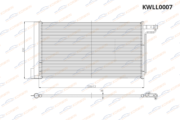 радиатор кондиционера korwin kwll0007 оптом от производителя по низким ценам