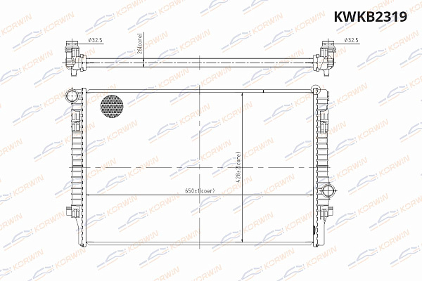 радиаторы охлаждения двигателя korwin kwkb2319 оптом от производителя по низким ценам