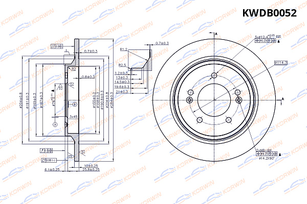 диск тормозной korwin задний kwdb0052 оптом от производителя по низким ценам