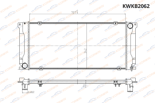 радиатор охлаждения korwin kwkb2062 оптом от производителя по низким ценам
