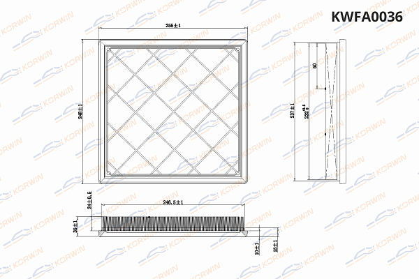 фильтр воздушный korwin kwfa0036 оптом от производителя по низким ценам