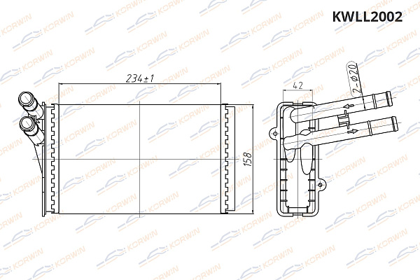 радиатор отопителя korwin kwll2002 оптом от производителя по низким ценам