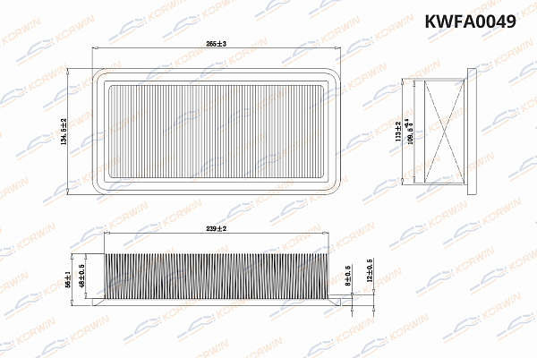 фильтр воздушный korwin kwfa0049 оптом от производителя по низким ценам