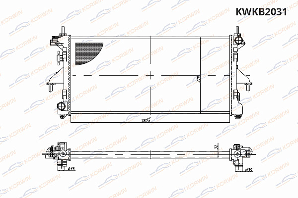 радиаторы охлаждения двигателя korwin kwkb2031 оптом от производителя по низким ценам