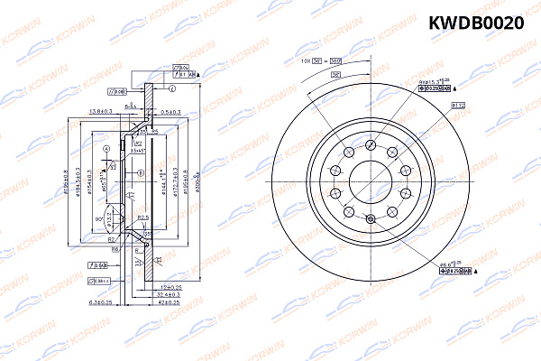 диск тормозной korwin задний kwdb0020 оптом от производителя по низким ценам