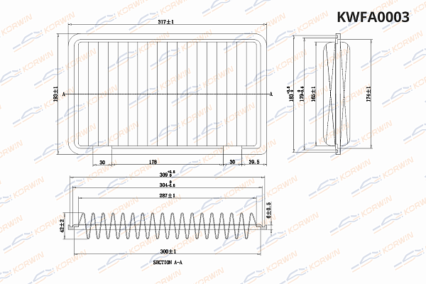 фильтр воздушный korwin kwfa0003 оптом от производителя по низким ценам