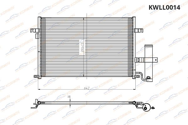 радиатор кондиционера korwin kwll0014 оптом от производителя по низким ценам