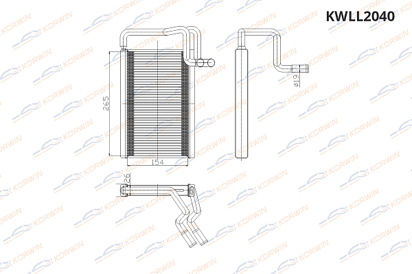 радиатор отопителя korwin kwll2040 оптом от производителя по низким ценам