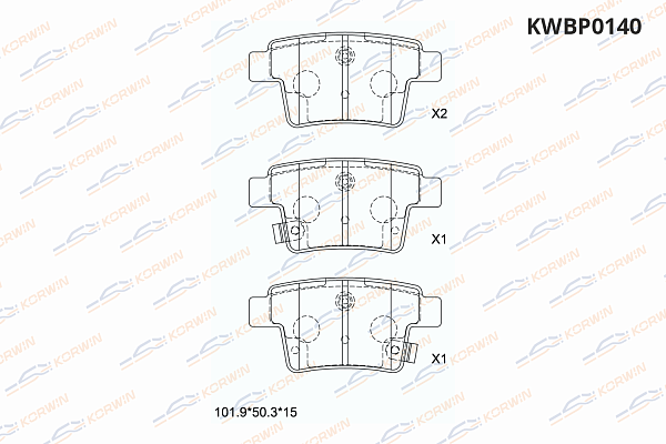 колодки тормозные дисковые korwin kwbp0140 оптом от производителя по низким ценам