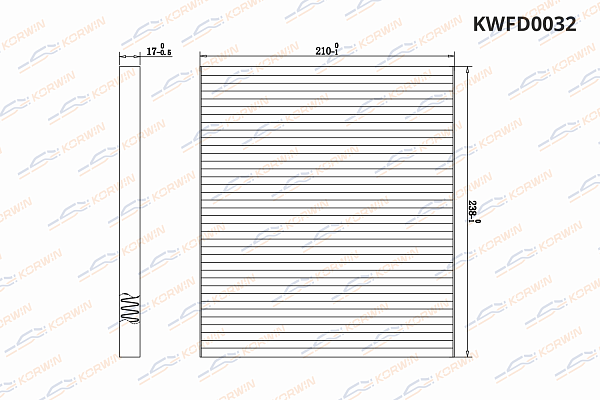 фильтр салонный korwin kwfd0032 оптом от производителя по низким ценам